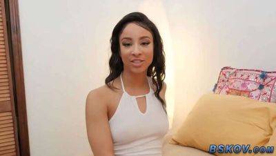 Ebony Teenna Trump Pleasures Herself On Camera on freefilmz.com