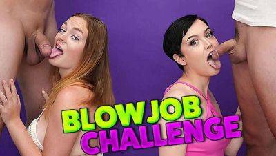 Blow Job Contest - Who'll Make Him Ejaculate First? on freefilmz.com