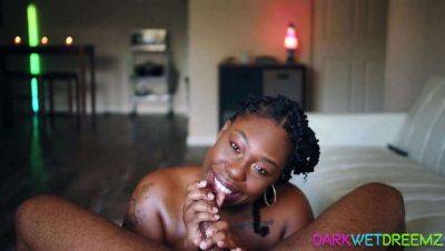 Ebony BBW Bombshell Gives Explicit Blowjob & Cum-Filled Facial on freefilmz.com