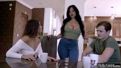 Step-Mom Taboo: Nathan, Gizelle, & Mona in Forbidden Threesome on freefilmz.com