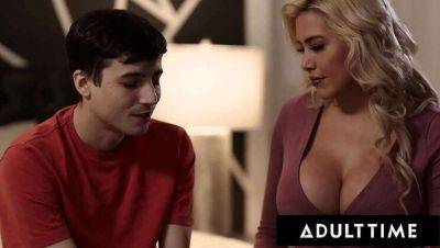 Hot Blonde Stepmom Caitlin Bell Initiates Her Stepson Ricky Spanish in Risqué First-Time Encounter - Spain on freefilmz.com