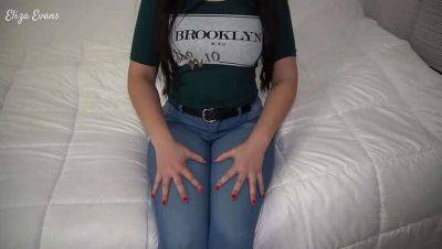 Gigantic ass of my friend's girlfriend with tight jeans. Genuine orgasm and creampie. I leave my cum inside her pussy on freefilmz.com