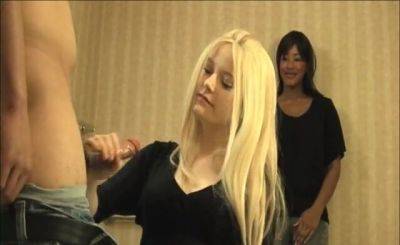 Clothed amateur blonde proves her mom that she knows how to satisfy a man on freefilmz.com