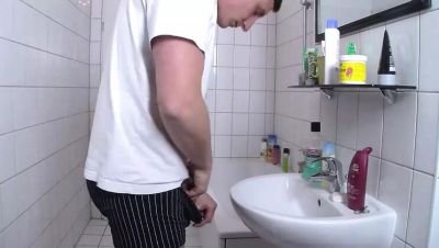 Young Girl Sucks Big Cock in Bathroom - Mature Pussy Fucking with Jason Steel - Germany on freefilmz.com